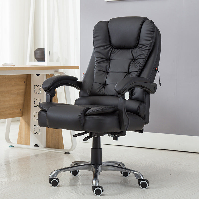 Sedia da ufficio contemporanea con base in metallo argentato Sedia da computer ergonomica direzionale