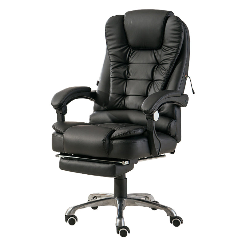 Sedia da ufficio contemporanea con base in metallo argentato Sedia da computer ergonomica direzionale
