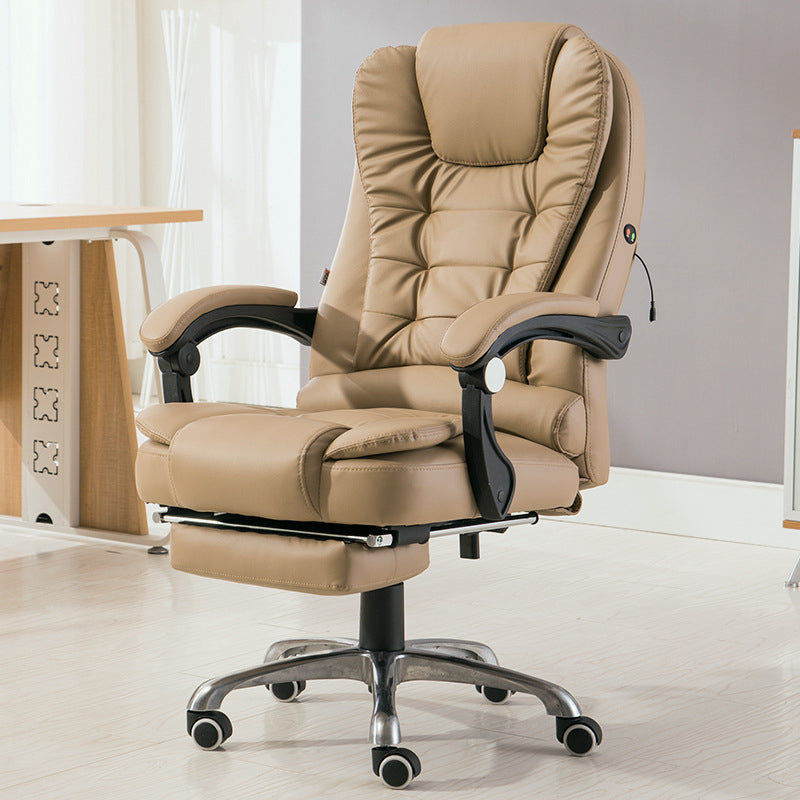 Sedia da ufficio contemporanea con base in metallo argentato Sedia da computer ergonomica direzionale
