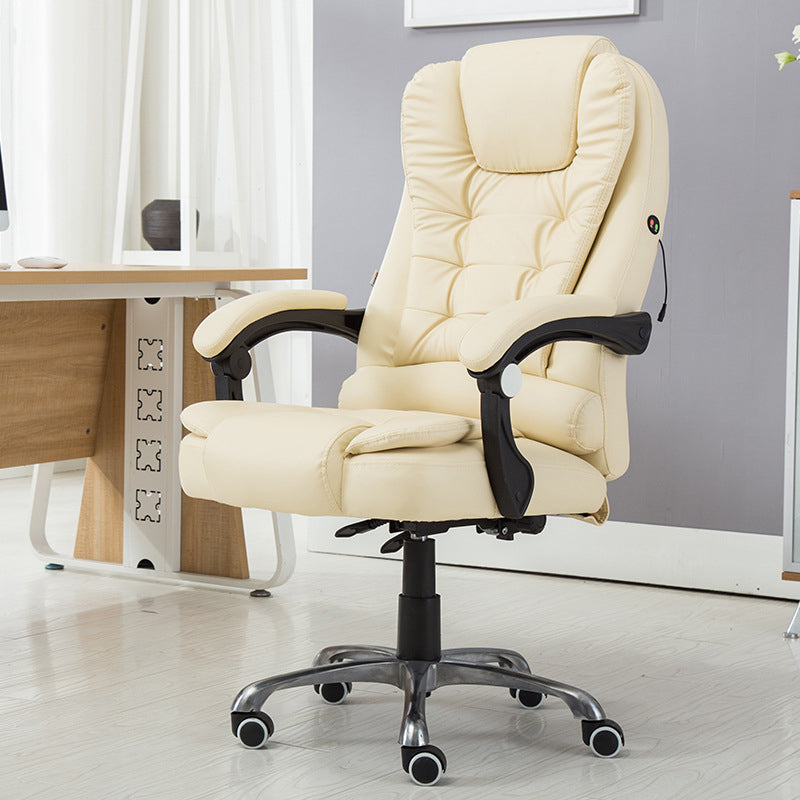 Sedia da ufficio contemporanea con base in metallo argentato Sedia da computer ergonomica direzionale