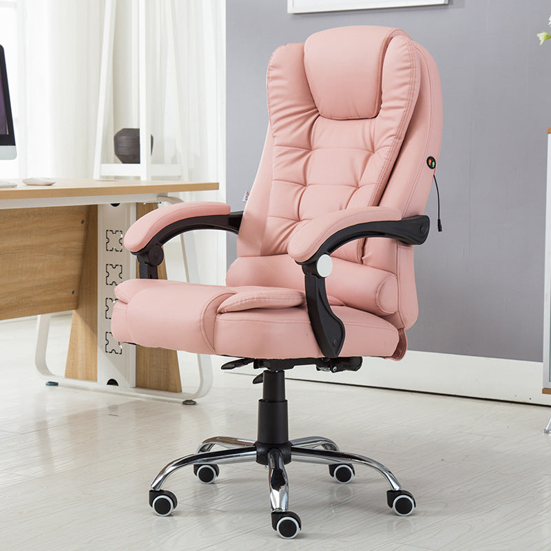 Sedia da ufficio contemporanea con base in metallo argentato Sedia da computer ergonomica direzionale