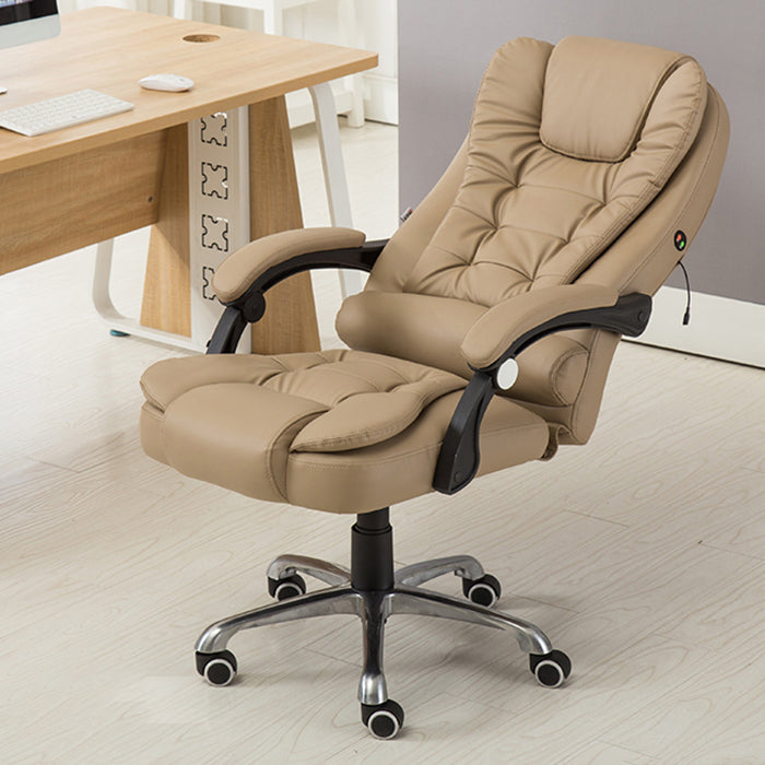Sedia da ufficio contemporanea con base in metallo argentato Sedia da computer ergonomica direzionale