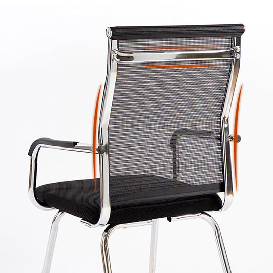 Metal Base Contemporary Arm Office Chair Mid-Back Conference Chair Clearhalo 'furn' 'furn_office_chair' 'Furniture' 'Office Chairs' 'Office Furniture' 'office_chair' 5227465