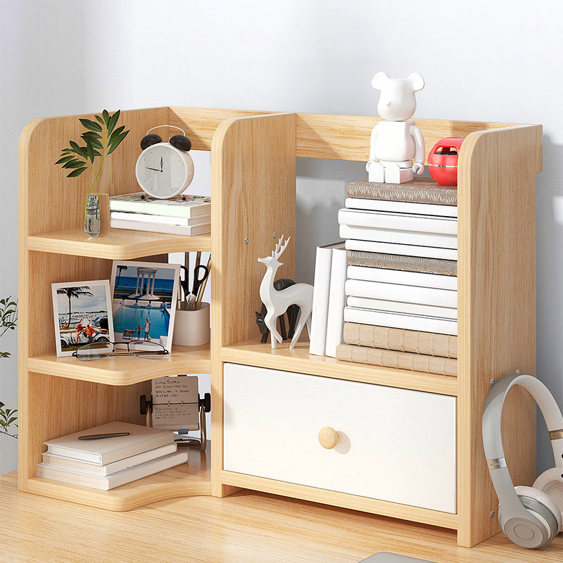 Modern Style Bookshelf Engineer Wood Bookcase with Drawer for Home Clearhalo 'Bookcases' 'furn' 'furn_bookcases' 'Furniture' 'Office Furniture' 5227504
