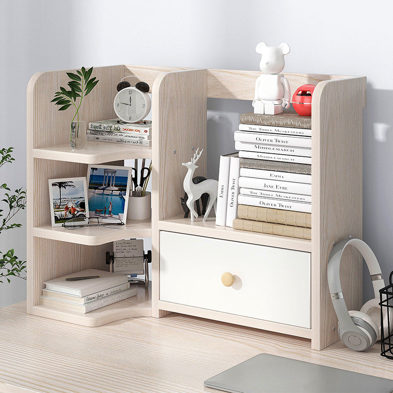 Modern Style Bookshelf Engineer Wood Bookcase with Drawer for Home Clearhalo 'Bookcases' 'furn' 'furn_bookcases' 'Furniture' 'Office Furniture' 5227522