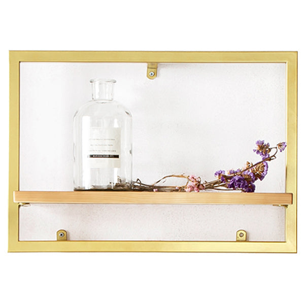 Bibliothèque étagère murale en métal industriel et étagère en bois