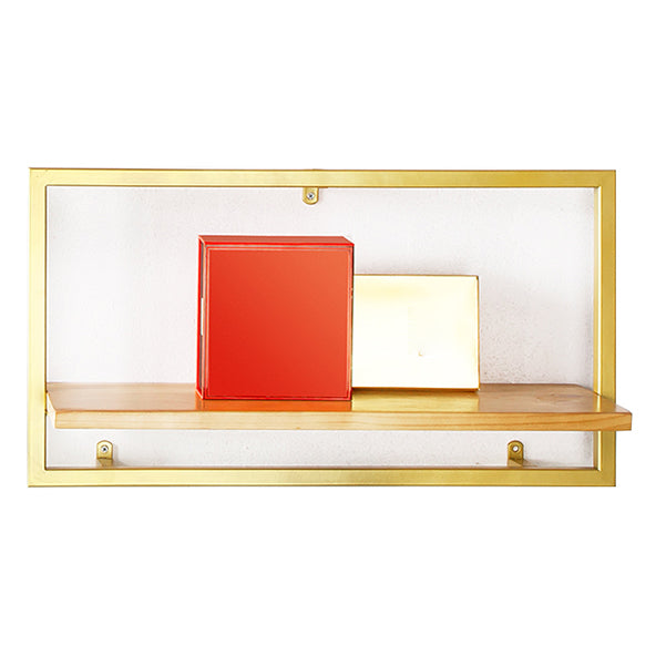 Bibliothèque étagère murale en métal industriel et étagère en bois