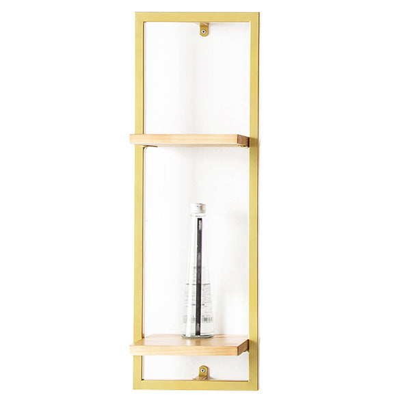 Bibliothèque étagère murale en métal industriel et étagère en bois