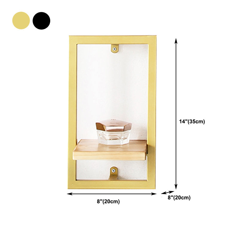 Bibliothèque étagère murale en métal industriel et étagère en bois