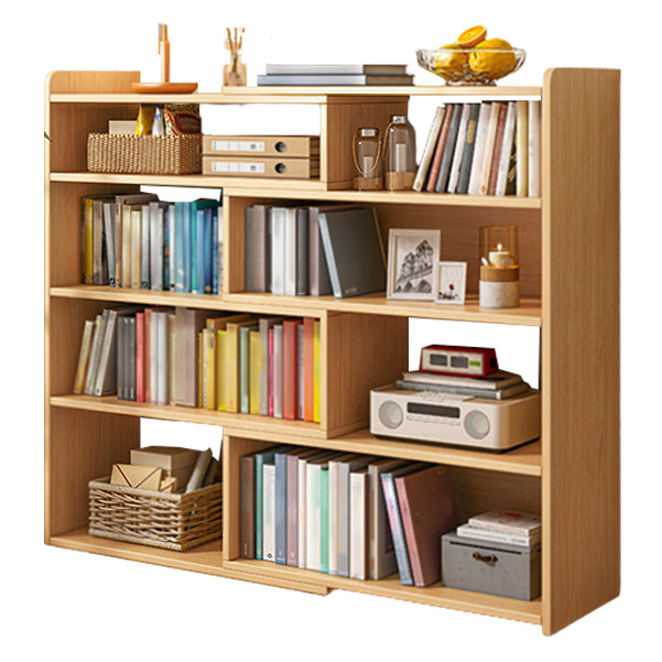 Flexible Bookshelf Contemporary Style Bookcase for Study Room and Office 59.1"L x 11.8"W x 47.2"H Natural Clearhalo 'Bookcases' 'furn' 'furn_bookcases' 'Furniture' 'Office Furniture' 5227601