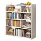 Flexible Bookshelf Contemporary Style Bookcase for Study Room and Office 43.3"L x 11.8"W x 47.2"H White Clearhalo 'Bookcases' 'furn' 'furn_bookcases' 'Furniture' 'Office Furniture' 5227606