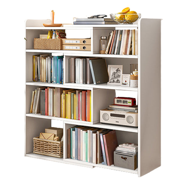 Flexible Bookshelf Contemporary Style Bookcase for Study Room and Office 43.3"L x 11.8"W x 47.2"H White Clearhalo 'Bookcases' 'furn' 'furn_bookcases' 'Furniture' 'Office Furniture' 5227606