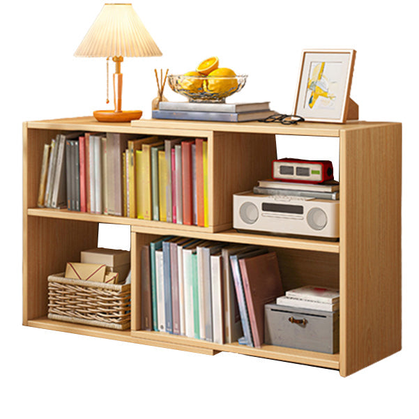 Flexible Bookshelf Contemporary Style Bookcase for Study Room and Office 43.3"L x 11.8"W x 25.2"H Natural Clearhalo 'Bookcases' 'furn' 'furn_bookcases' 'Furniture' 'Office Furniture' 5227608