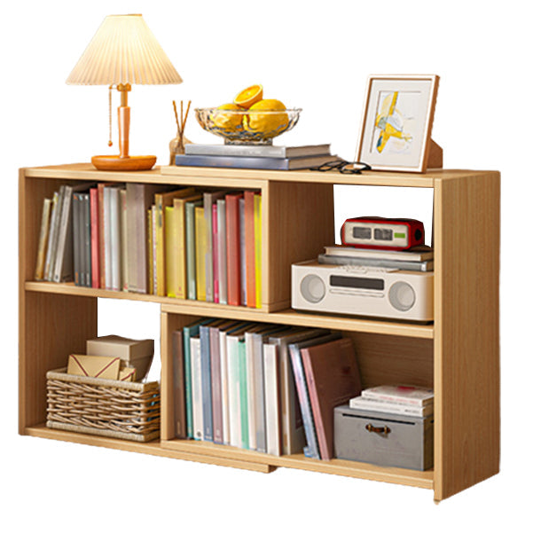 Flexible Bookshelf Contemporary Style Bookcase for Study Room and Office 43.3"L x 9.4"W x 25.2"H Natural Clearhalo 'Bookcases' 'furn' 'furn_bookcases' 'Furniture' 'Office Furniture' 5227611
