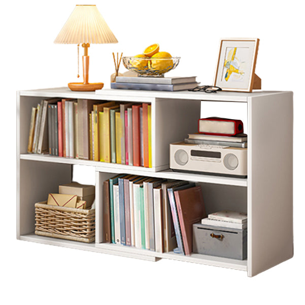 Flexible Bookshelf Contemporary Style Bookcase for Study Room and Office 43.3"L x 11.8"W x 25.2"H White Clearhalo 'Bookcases' 'furn' 'furn_bookcases' 'Furniture' 'Office Furniture' 5227613