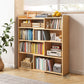 Flexible Bookshelf Contemporary Style Bookcase for Study Room and Office 43.3"L x 9.4"W x 47.2"H Natural Clearhalo 'Bookcases' 'furn' 'furn_bookcases' 'Furniture' 'Office Furniture' 5227616