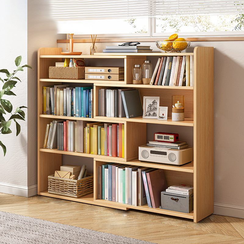 Flexible Bookshelf Contemporary Style Bookcase for Study Room and Office 59.1"L x 9.4"W x 47.2"H Natural Clearhalo 'Bookcases' 'furn' 'furn_bookcases' 'Furniture' 'Office Furniture' 5227619
