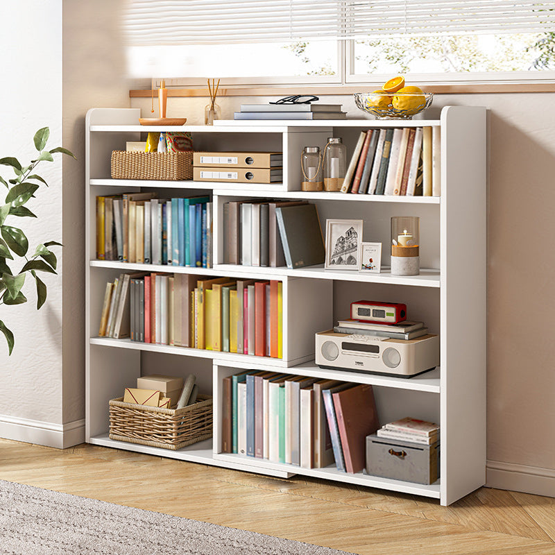 Flexible Bookshelf Contemporary Style Bookcase for Study Room and Office 59.1"L x 9.4"W x 47.2"H White Clearhalo 'Bookcases' 'furn' 'furn_bookcases' 'Furniture' 'Office Furniture' 5227620
