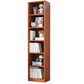 Multiple Colors Modern Style Bookshelf Engineer Wood Bookcase 11.8"L x 9.4"W x 69.3"H Brown Clearhalo 'Bookcases' 'furn' 'furn_bookcases' 'Furniture' 'Office Furniture' 5227642