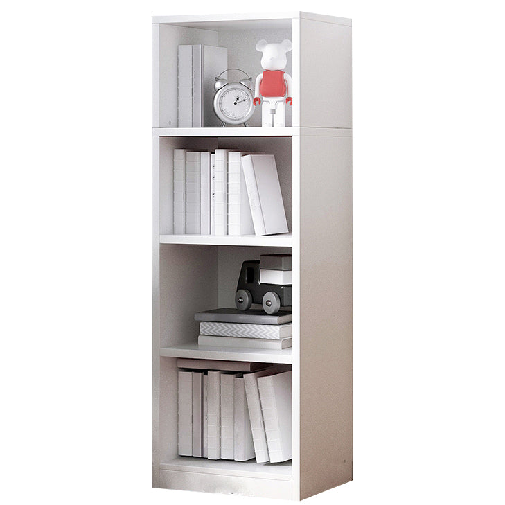 Multiple Colors Modern Style Bookshelf Engineer Wood Bookcase 11.8"L x 9.4"W x 46.9"H White Clearhalo 'Bookcases' 'furn' 'furn_bookcases' 'Furniture' 'Office Furniture' 5227644