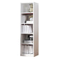 Multiple Colors Modern Style Bookshelf Engineer Wood Bookcase 11.8"L x 9.4"W x 58.3"H White Clearhalo 'Bookcases' 'furn' 'furn_bookcases' 'Furniture' 'Office Furniture' 5227660