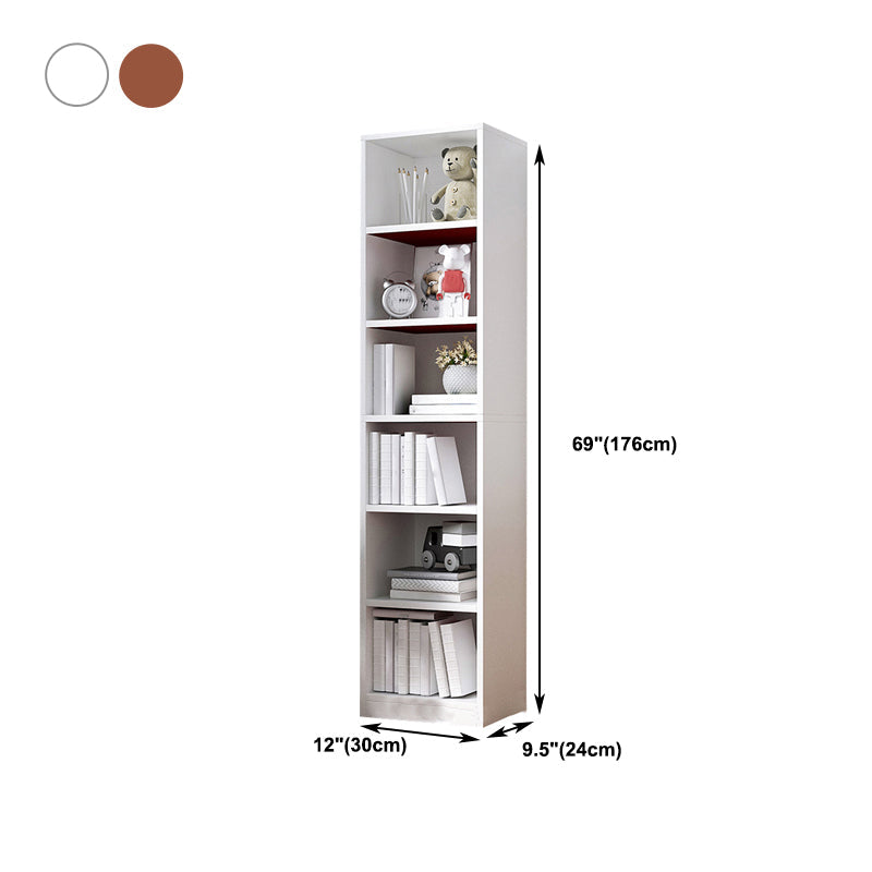 Multiple Colors Modern Style Bookshelf Engineer Wood Bookcase Clearhalo 'Bookcases' 'furn' 'furn_bookcases' 'Furniture' 'Office Furniture' 5227667