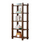 Modern Style Open Back Bookshelf Solid Wood Bookcase for Home