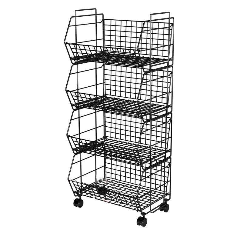 10.43 "W Bookshelf Bookcase de estilo moderno para la oficina de la sala de estudio con ruedas