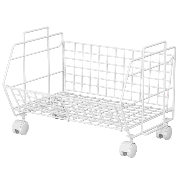 10.43 "W Bookshelf Bookcase de estilo moderno para la oficina de la sala de estudio con ruedas