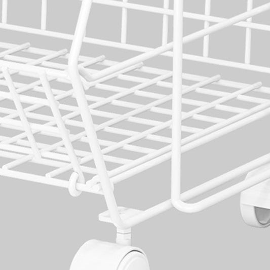 10.43"W Bookshelf Modern Style Bookcase for Study Room Office with Casters