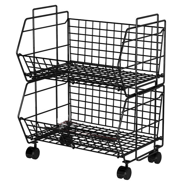 10.43"W Bookshelf Contemporary Style Bookcase for Study Room Office with Casters 16.9"L x 10.4"W x 21.1"H Black Clearhalo 'Bookcases' 'furn' 'furn_bookcases' 'Furniture' 'Office Furniture' 5227724