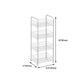 10.63"W Bookshelf Contemporary Style Bookcase for Study Room and Office