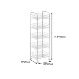 10.63"W Bookshelf Contemporary Style Bookcase for Study Room and Office