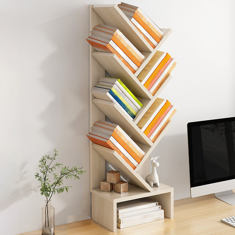 Modern Closed Back Style Bookshelf Engineer Wood Bookcase for Home Clearhalo 'Bookcases' 'furn' 'furn_bookcases' 'Furniture' 'Office Furniture' 5227773