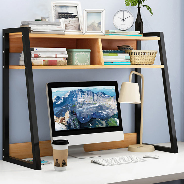 Étagère contemporaine bibliothèque en métal et étagère de livre en bois pour salle d'étude