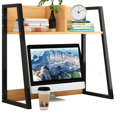 Étagère contemporaine bibliothèque en métal et étagère de livre en bois pour salle d'étude