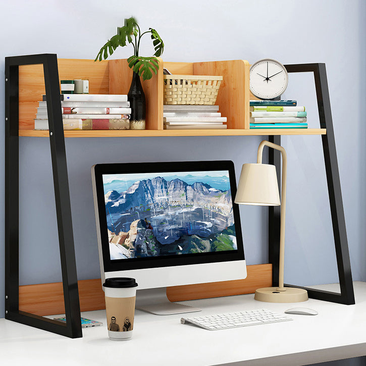 Étagère contemporaine bibliothèque en métal et étagère de livre en bois pour salle d'étude