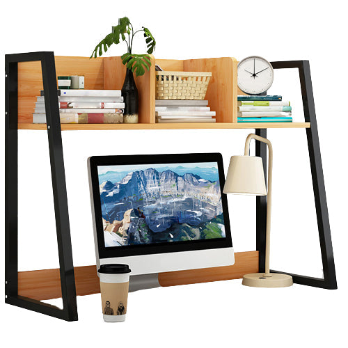 Étagère contemporaine bibliothèque en métal et étagère de livre en bois pour salle d'étude