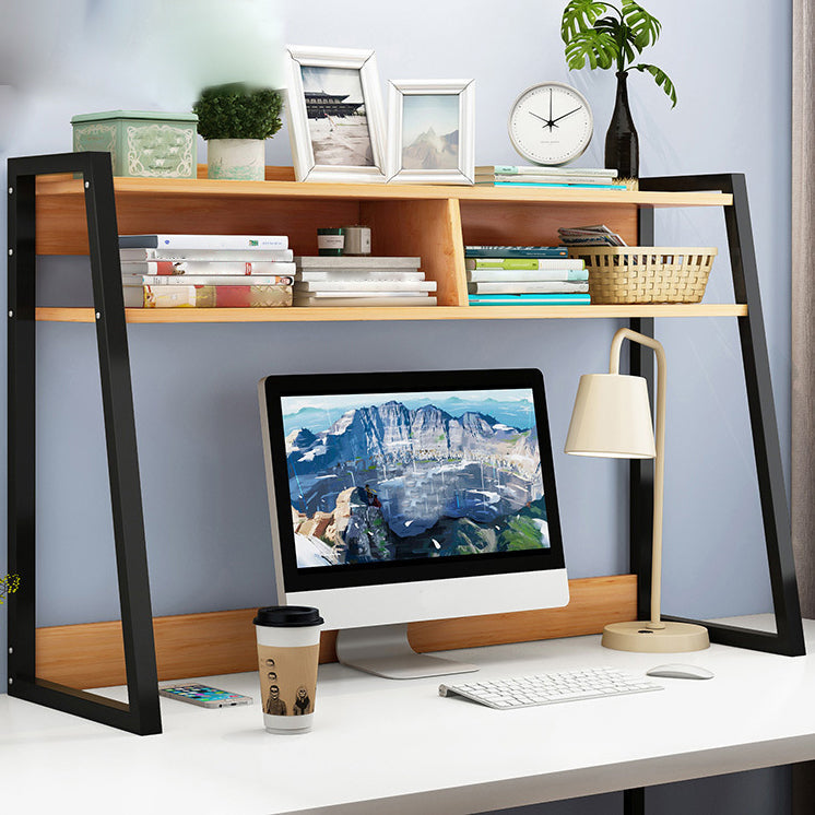 Étagère contemporaine bibliothèque en métal et étagère de livre en bois pour salle d'étude