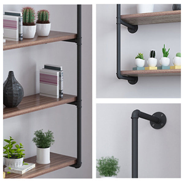 11.81 "W Bibliothèque de style industriel mural bibliothèque pour le bureau à domicile