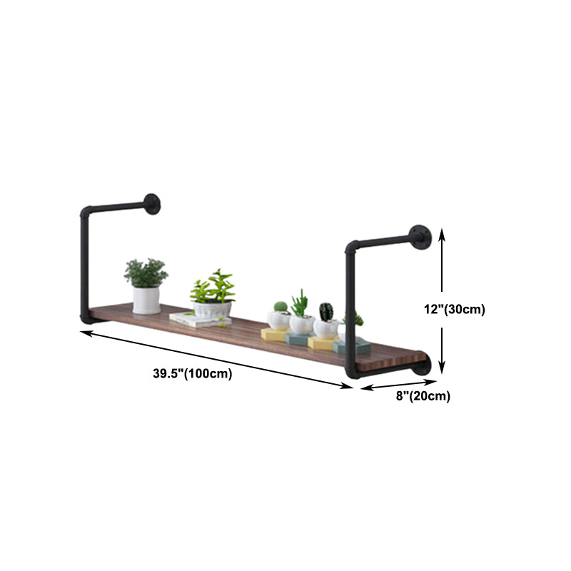 11.81 "W Bibliothèque de style industriel mural bibliothèque pour le bureau à domicile