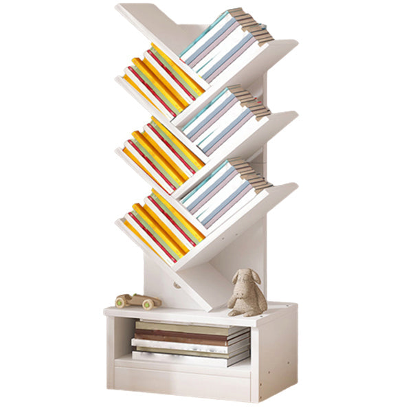 Multiple Colors Modern Style Bookshelf Wood Bookcase for Home