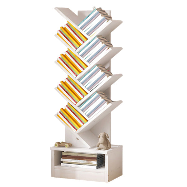 Multiple Colors Modern Style Bookshelf Wood Bookcase for Home