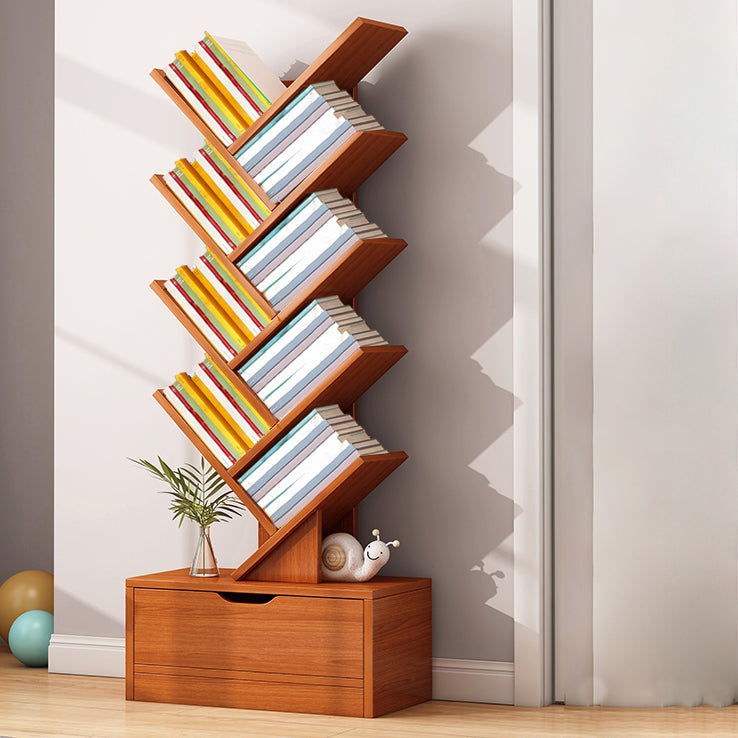 Multiple Colors Modern Style Bookshelf Wood Bookcase for Home