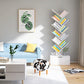 Multiple Colors Modern Style Bookshelf Wood Bookcase for Home