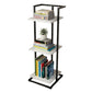 Open Back Modern Style Bookshelf Wood Bookcase for Home Office