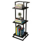 Open Back Modern Style Bookshelf Wood Bookcase for Home Office