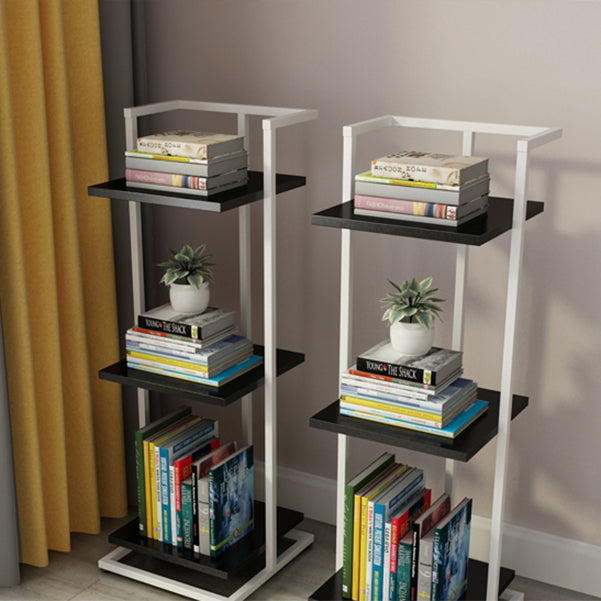 Open Back Modern Style Bookshelf Wood Bookcase for Home Office