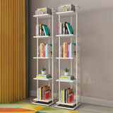 Open Back Modern Style Bookshelf Wood Bookcase for Home Office