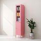 Multiple Colors Modern Style Bookshelf, Metal Bookcase for Home